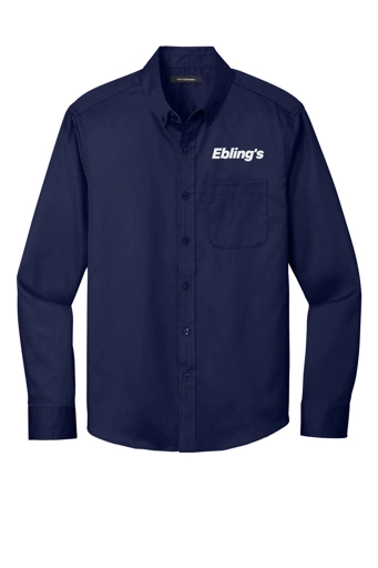 Variant Image for W808 - Port Authority® Long Sleeve SuperPro React™ Twill Shirt - Ebling's - 1 Color - White - Website Ebling's