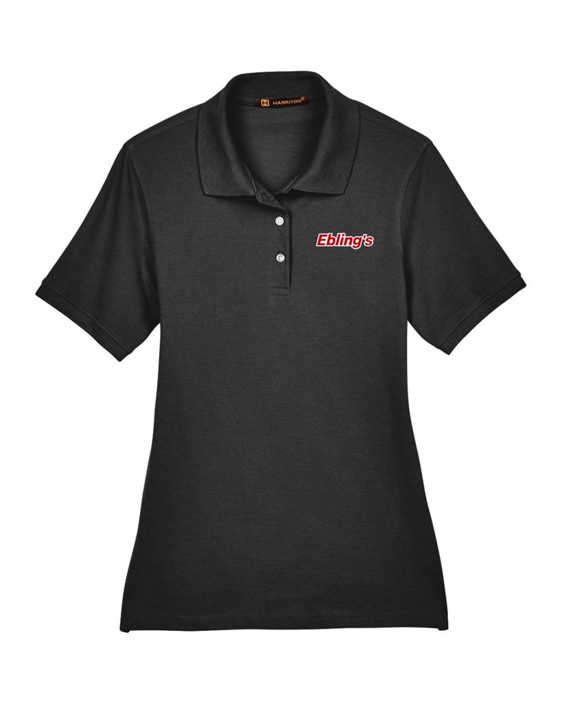 Variant Image for M265W - Harriton Women's Easy Blend Polo - Ebling's - 2 Color - Red/White - Website Ebling's