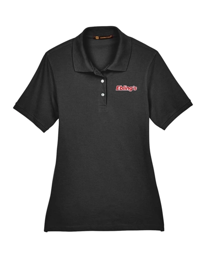 Variant Image for M265W - Harriton Women's Easy Blend Polo - Ebling's - 2 Color - Red/White - Website Ebling's