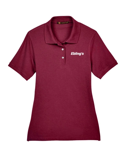 Variant Image for M265W - Harriton Women's Easy Blend Polo - Ebling's - 1 Color - White - Website Ebling's