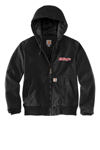 Variant Image for CT104053 Carhartt® Women’s Washed Duck Active Jacket - Ebling's - 2 Color - Red/White - Website Ebling's