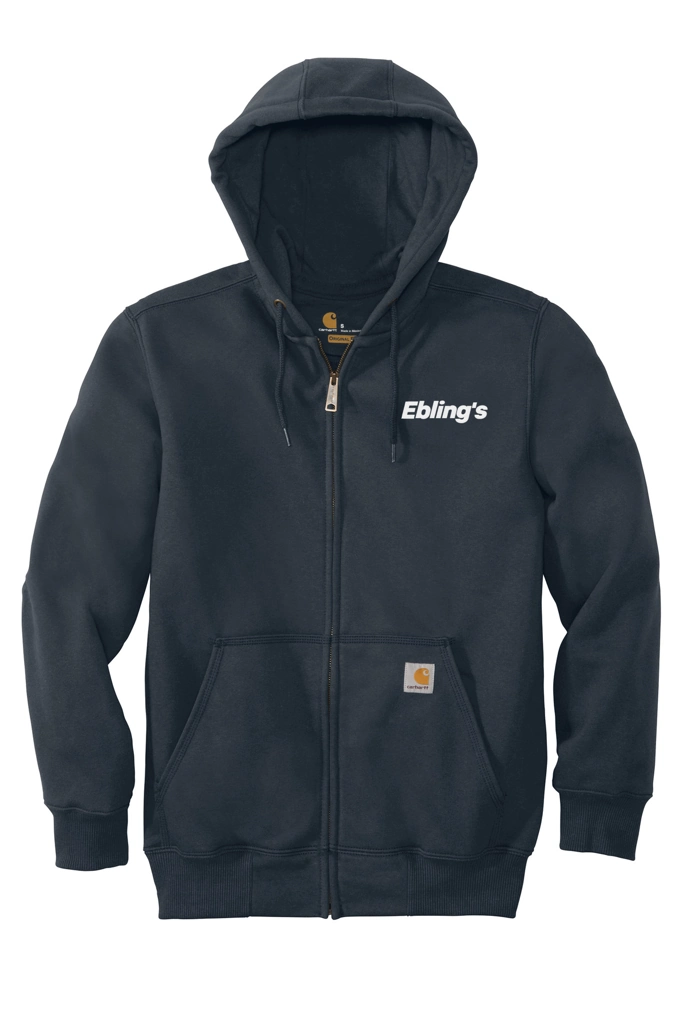Variant Image for CT100614 - Carhartt® Rain Defender® Paxton Heavyweight Hooded Zip-Front Sweatshirt - Ebling's - 1 Color - White - Website Ebling's