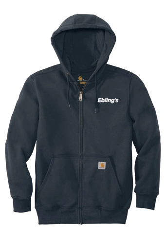 Variant Image for CT100614 - Carhartt® Rain Defender® Paxton Heavyweight Hooded Zip-Front Sweatshirt - Ebling's - 1 Color - White - Website Ebling's