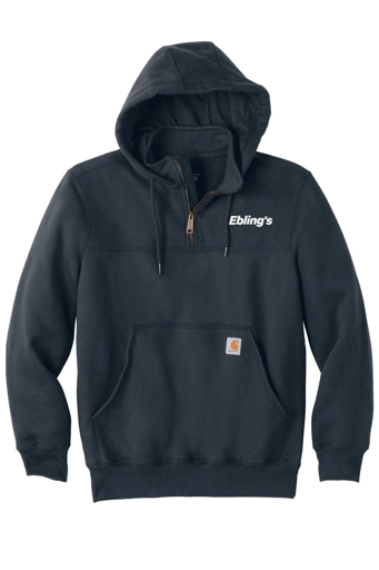 Variant Image for CT100617 - Carhartt® Rain Defender® Paxton Heavyweight Hooded Zip Mock Sweatshirt - Ebling's - 1 Color - White - Website Ebling's