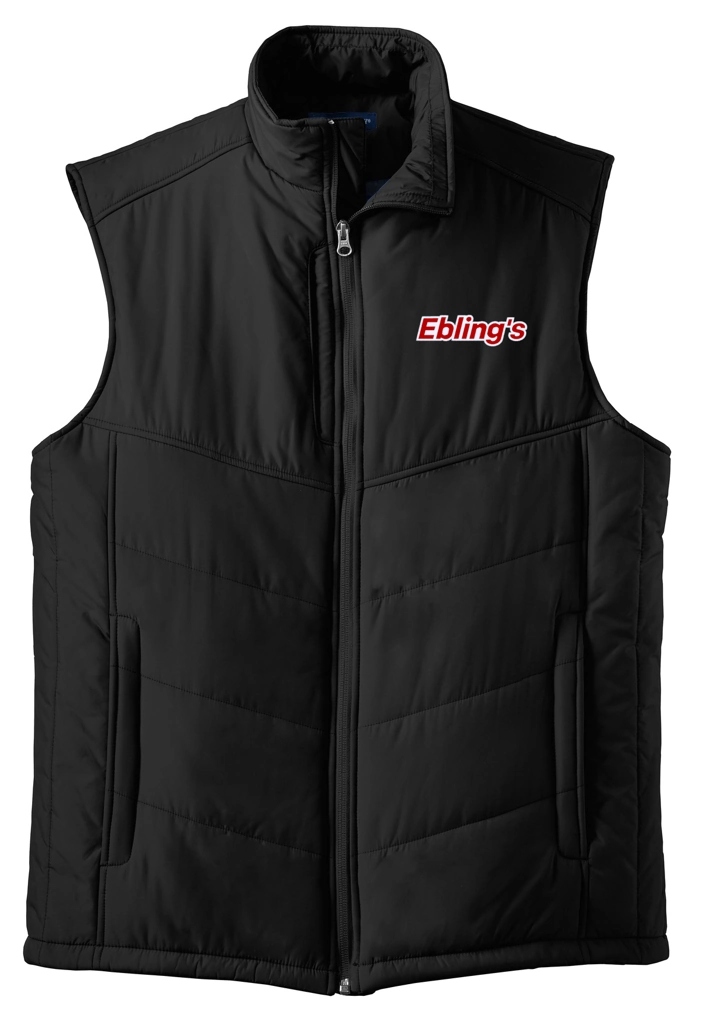 Variant Image for J709 - Port Authority® Puffy Vest - Ebling's - 2 Color - Red/White - Website Ebling's