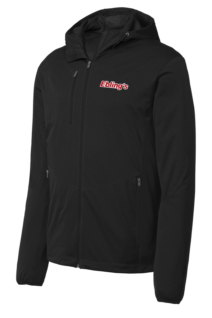 Variant Image for J719 - Port Authority® Active Hooded Soft Shell Jacket. - Ebling's - 2 Color - Red/White - Website Ebling's