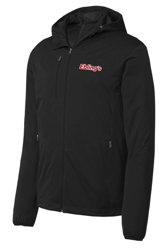 Variant Image for J719 - Port Authority® Active Hooded Soft Shell Jacket. - Ebling's - 2 Color - Red/White - Website Ebling's