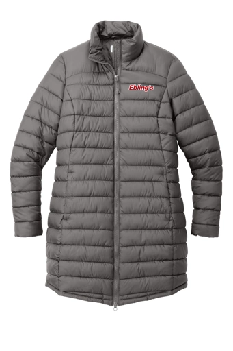 Variant Image for L365 - Port Authority® Women's Horizon Puffy Long Jacket - Ebling's - 2 Color - Red/White - Website Ebling's