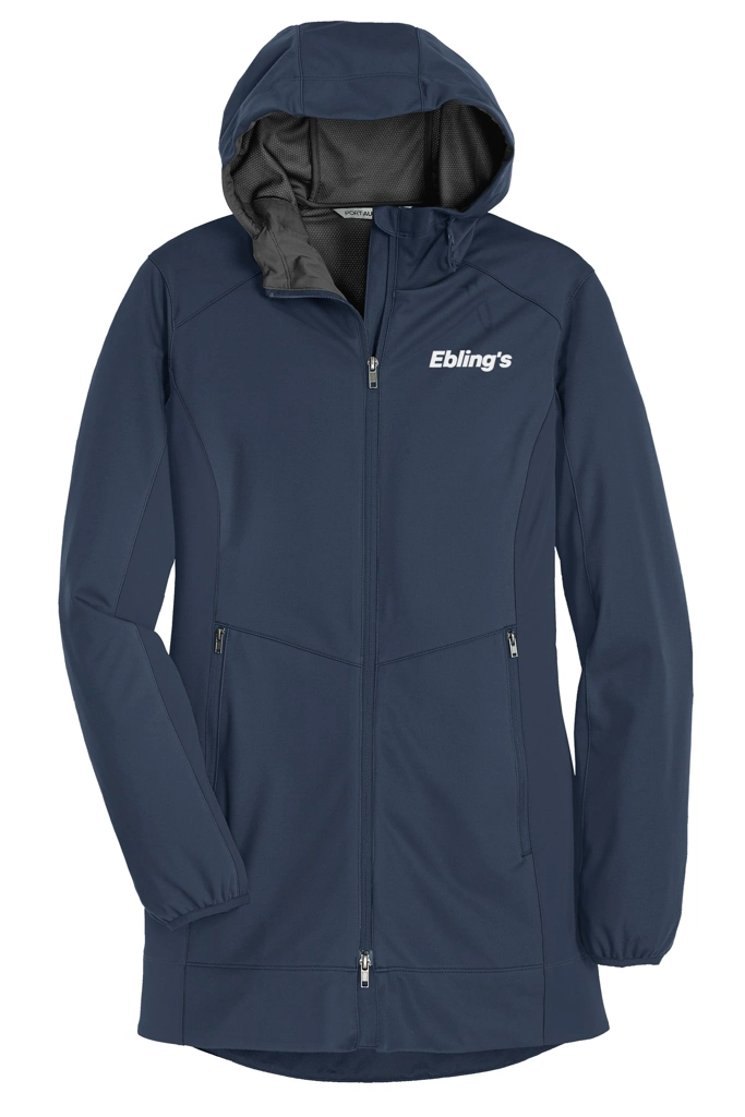 Variant Image for L719 - Port Authority® Women's Active Hooded Soft Shell Jacket - Ebling's - 1 Color - White - Website Ebling's