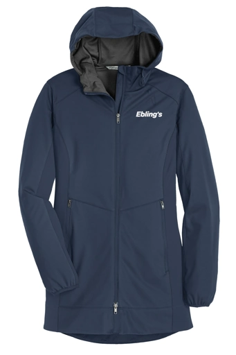 Variant Image for L719 - Port Authority® Women's Active Hooded Soft Shell Jacket - Ebling's - 1 Color - White - Website Ebling's