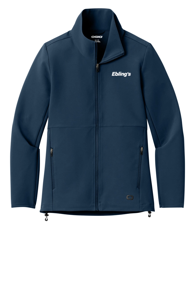 Variant Image for LOG740 - OGIO® Women’s Kinetic Soft Shell - Ebling's - 1 Color - White - Website Ebling's