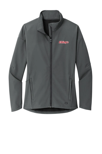 Variant Image for LOG755 - OGIO® Women's Commuter Full-Zip Soft Shell - Ebling's - 2 Color - Red/White - Website Ebling's