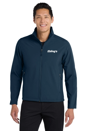 Variant Image for TLJ317 - Port Authority® Tall Core Soft Shell Jacket - Ebling's - 1 Color - White - Website Ebling's