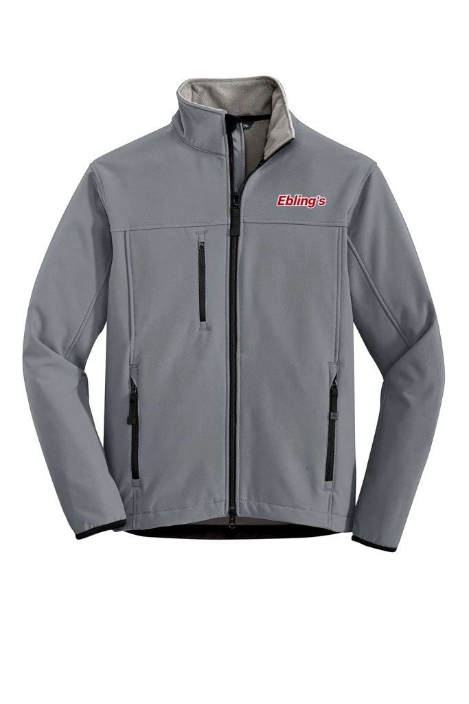 Variant Image for TLJ790 - Port Authority® Tall Glacier® Soft Shell Jacket - Ebling's - 2 Color - Red/White - Website Ebling's