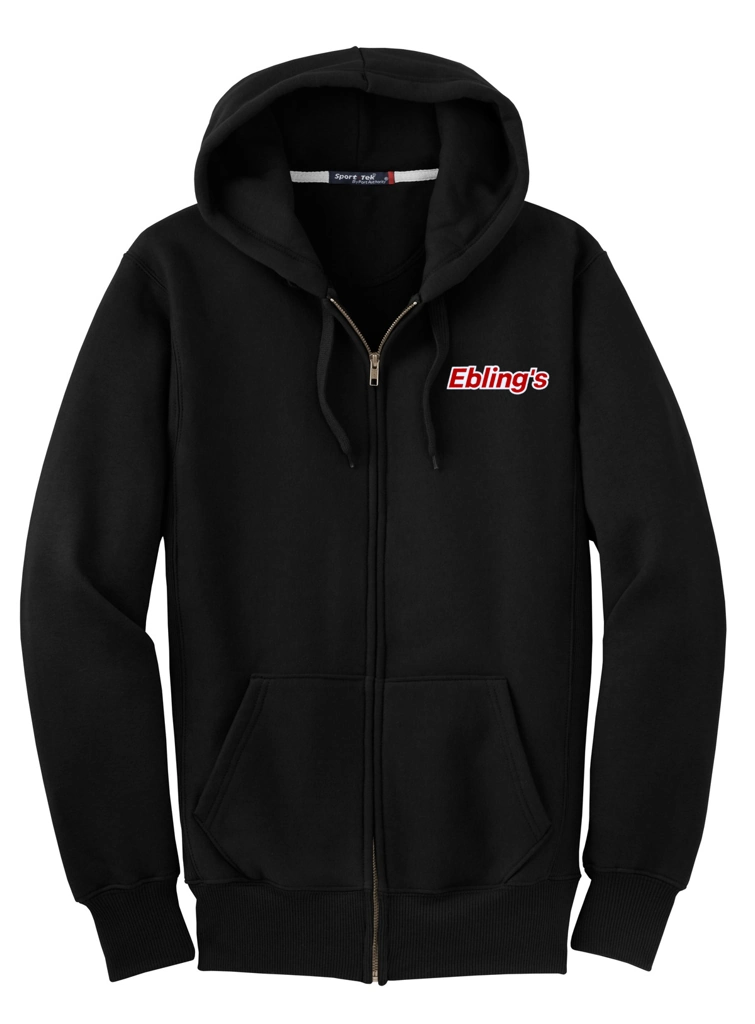 Variant Image for F282 - Sport-Tek® Super Heavyweight Full-Zip Hooded Sweatshirt. - Ebling's - 2 Color - Red/White - Website Ebling's