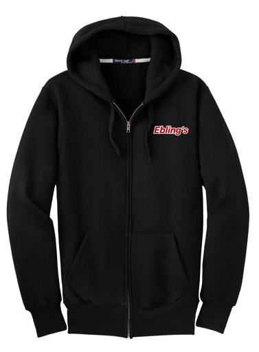 Variant Image for F282 - Sport-Tek® Super Heavyweight Full-Zip Hooded Sweatshirt. - Ebling's - 2 Color - Red/White - Website Ebling's