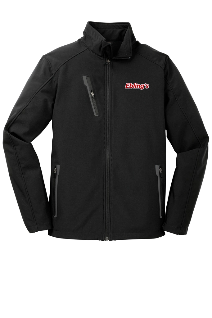 Variant Image for J324 - Port Authority® Welded Soft Shell Jacket - Ebling's - 2 Color - Red/White - Website Ebling's