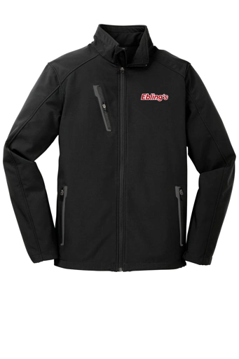 Variant Image for J324 - Port Authority® Welded Soft Shell Jacket - Ebling's - 2 Color - Red/White - Website Ebling's