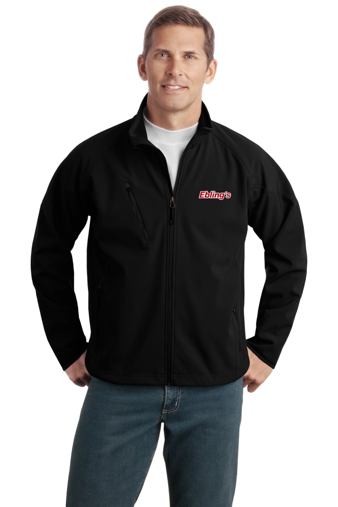 Variant Image for TLJ705 - Port Authority® Tall Textured Soft Shell Jacket - Ebling's - 2 Color - Red/White - Website Ebling's