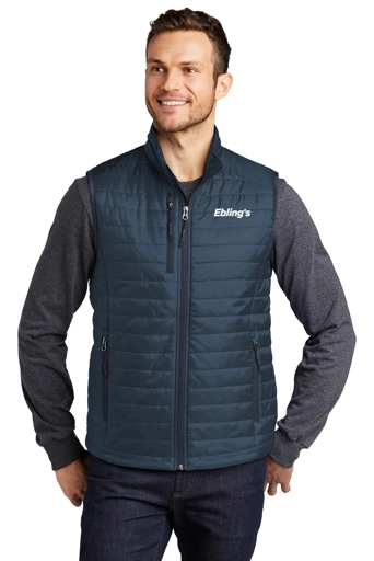 Variant Image for J851 - Port Authority® Packable Puffy Vest - Ebling's - 1 Color - White - Website Ebling's