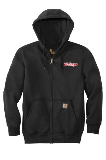 Variant Image for CT100614 - Carhartt® Rain Defender® Paxton Heavyweight Hooded Zip-Front Sweatshirt - Ebling's - 2C - Red/White - Website Ebling's
