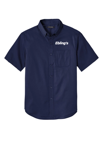 Variant Image for W809 - Port Authority® Short Sleeve SuperPro React™Twill Shirt - Ebling's - 1C - White - Website Ebling's