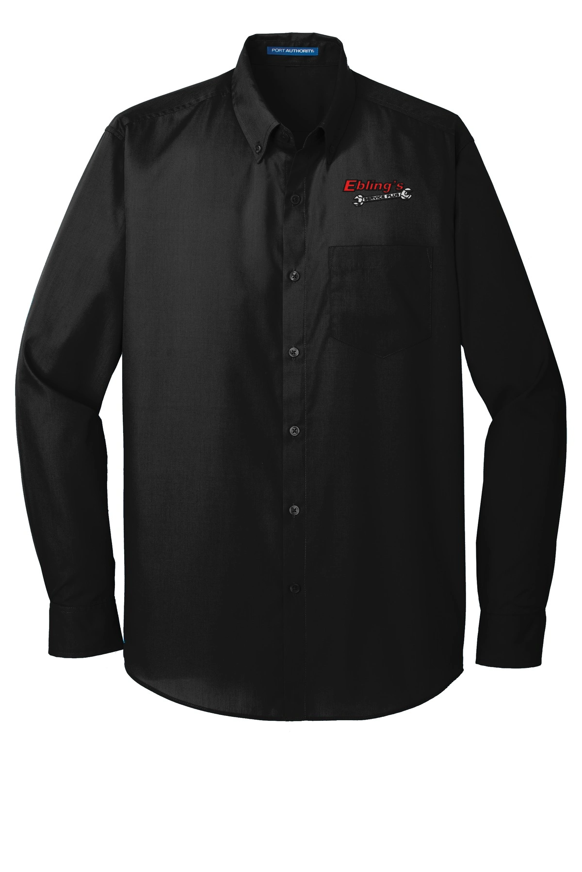 Variant Image for W100 - Port Authority® Long Sleeve Carefree Poplin Shirt - Ebling's - 3 Color - Website Ebling's