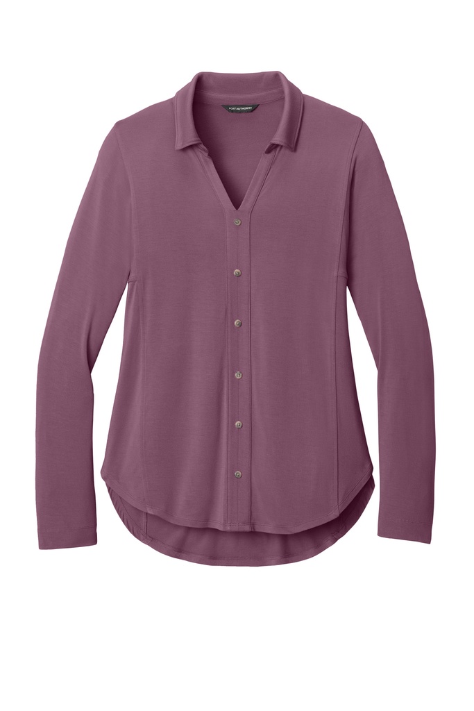 LK5602  - Port Authority® Women’s Luxe Knit Button Tunic