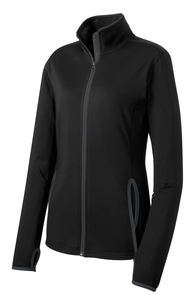 LST853  - Sport-Tek® Women's Sport-Wick® Stretch Contrast Full-Zip Jacket