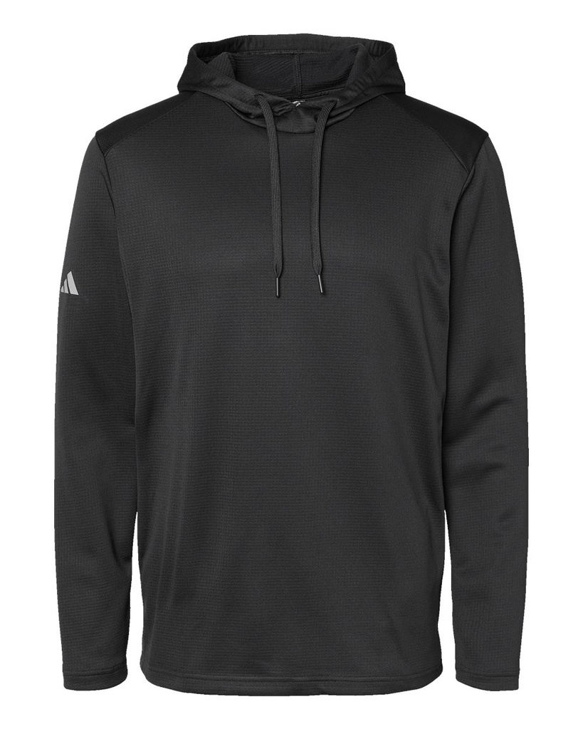 A530 - Adidas Men's Textured Mixed Media Hooded Sweatshirt 