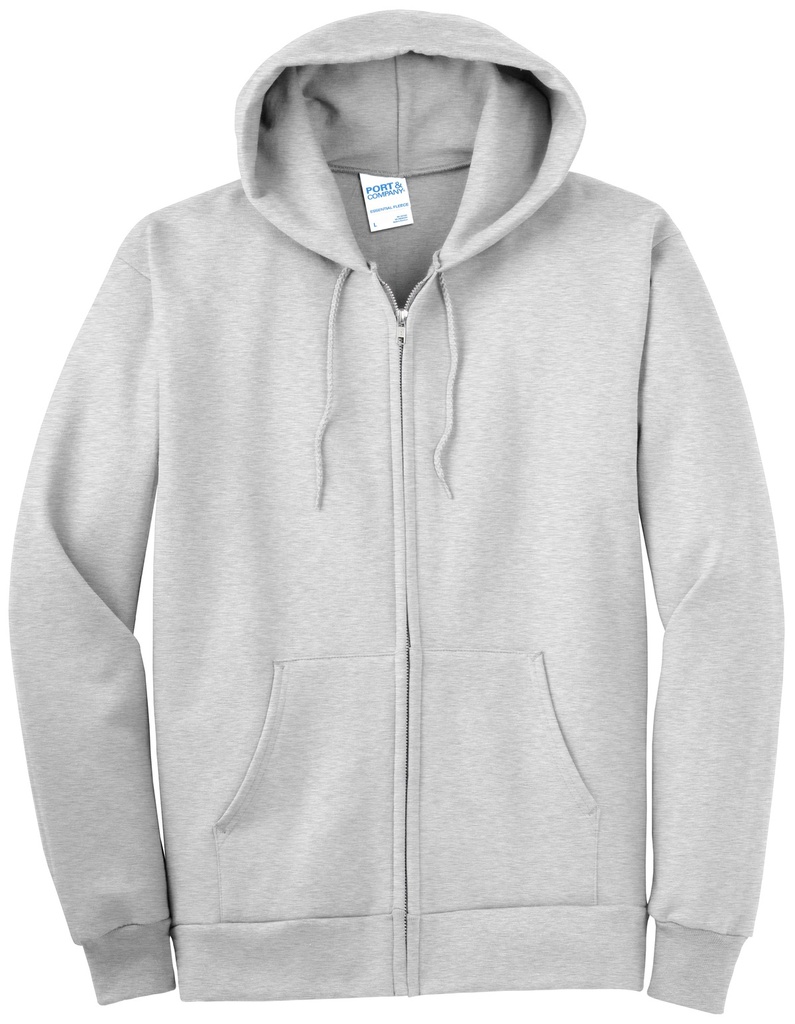 PC90ZHT - Port & Co™ Tall Essential Fleece Full-Zip Hooded Sweatshirt