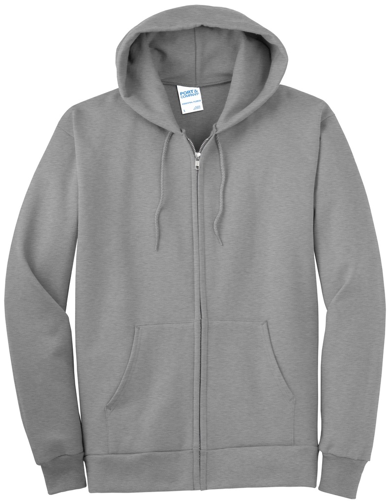 PC90ZH - Port & Co™ Essential Fleece Full-Zip Hooded Sweatshirt