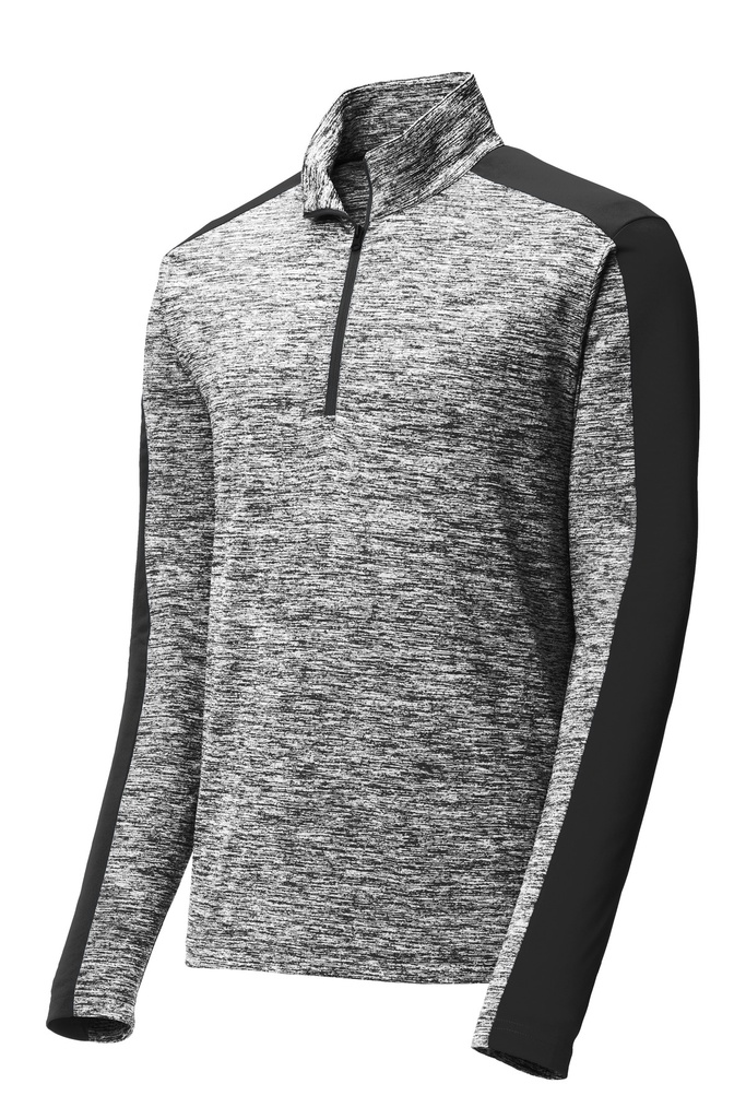 ST397 - Sport-Tek® PosiCharge® Electric Heather Colorblock 1/4-Zip Pullover