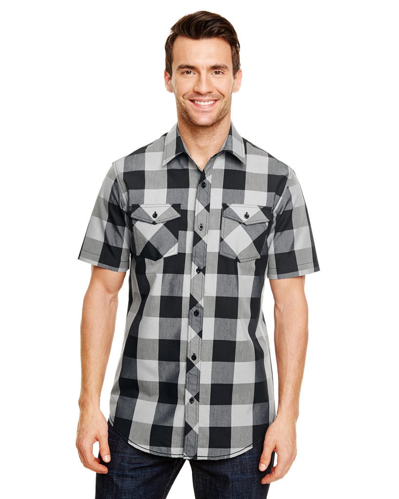 9203 - Burnside - Buffalo Plaid Short Sleeve Shirt