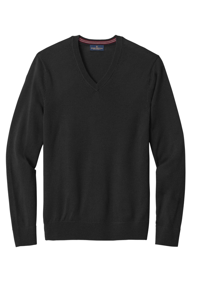 BB18410 - Brooks Brothers ® Washable Merino V-Neck Sweater