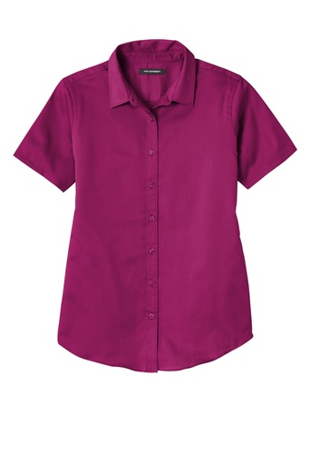 LW809 - Port Authority® Women's Short Sleeve SuperPro React ™ Twill Shirt