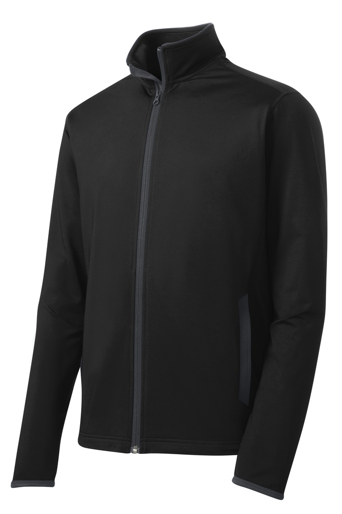 ST853 - Sport-Tek® Sport-Wick® Stretch Contrast Full-Zip Jacket.