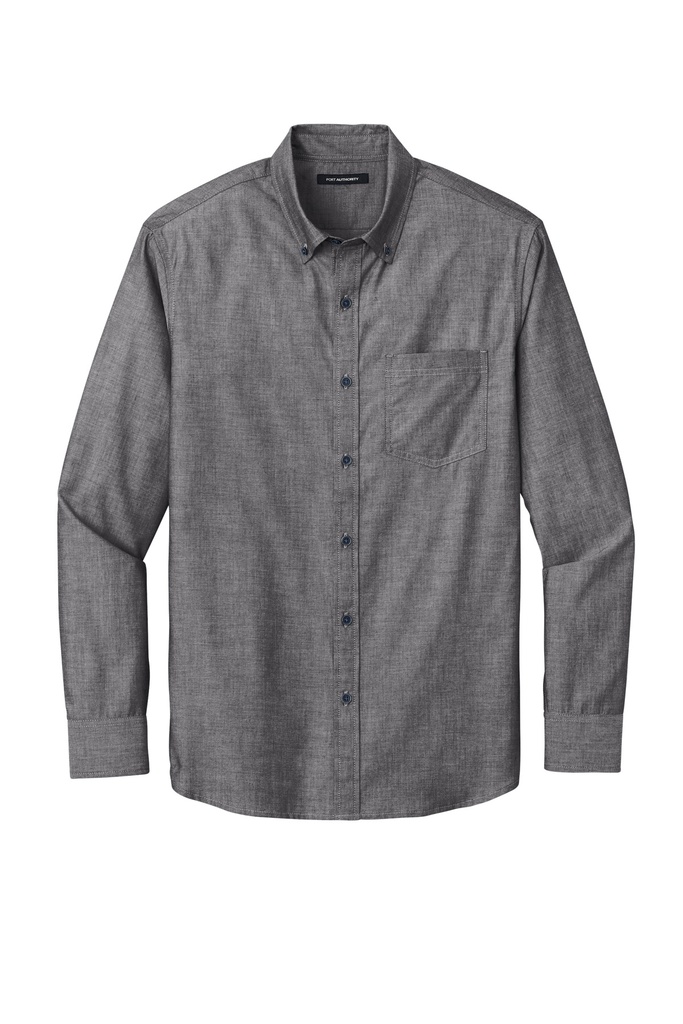 W382 - Port Authority® Long Sleeve Chambray Easy Care Shirt