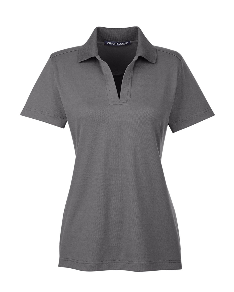 DG20W  - Devon & Jones CrownLux Performance® Ladies' Plaited Polo
