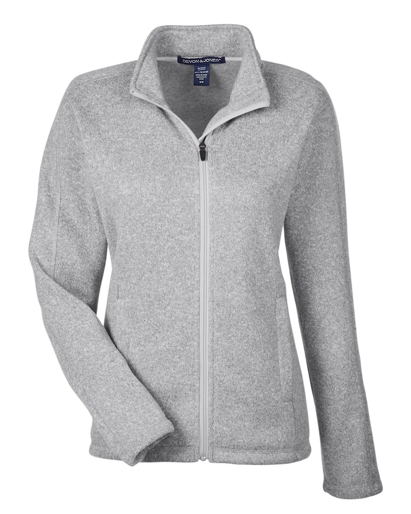 DG793W  - Devon & Jones Ladies' Bristol Full-Zip Sweater Fleece Jacket